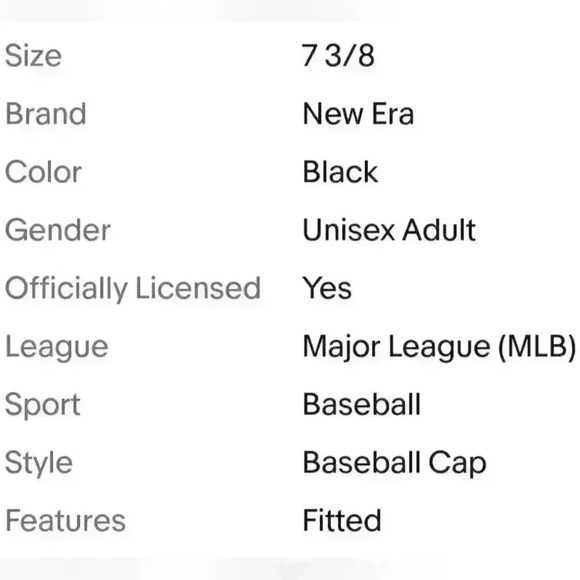 New Era 59Fifty MLB Oakland A's Fitted Size 7 3/8 Official Team Baseball Hat Cap - Picture 9 of 9